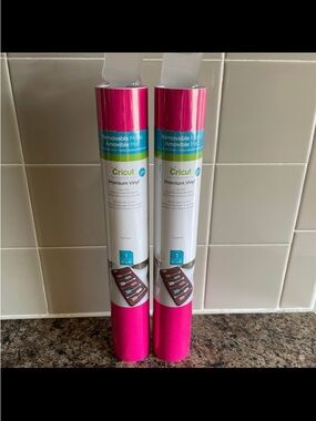 Cricut Premium Fuchsia Removable Vinyl Rolls (2 Pack) 12" x 48"